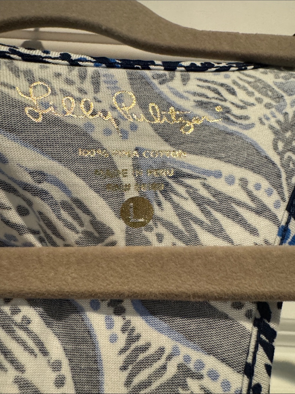 Lilly Pulitzer Navy and White Printed Maxi Dress - Picture 2 of 3